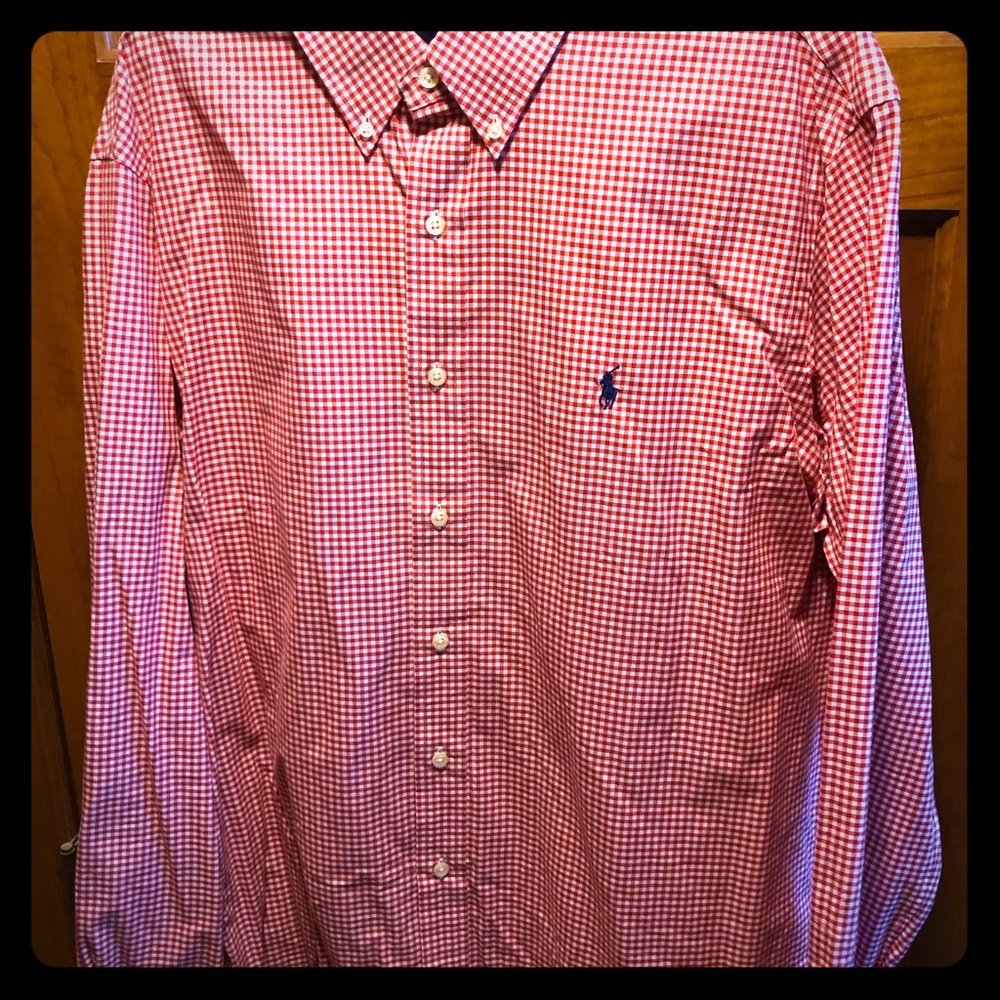 Men’s Long Sleeve Polo Button up